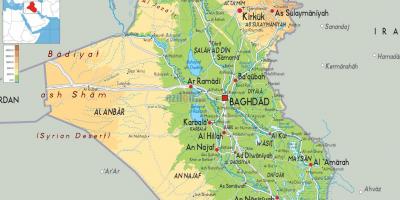 Mapa de Irak geografía