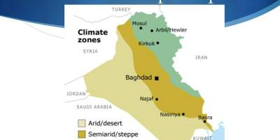 Mapa de Irak climático