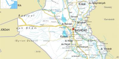 Mapa de Irak río