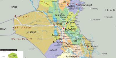 Irak ciudades mapa
