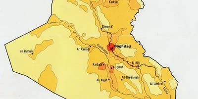 Mapa de Irak población